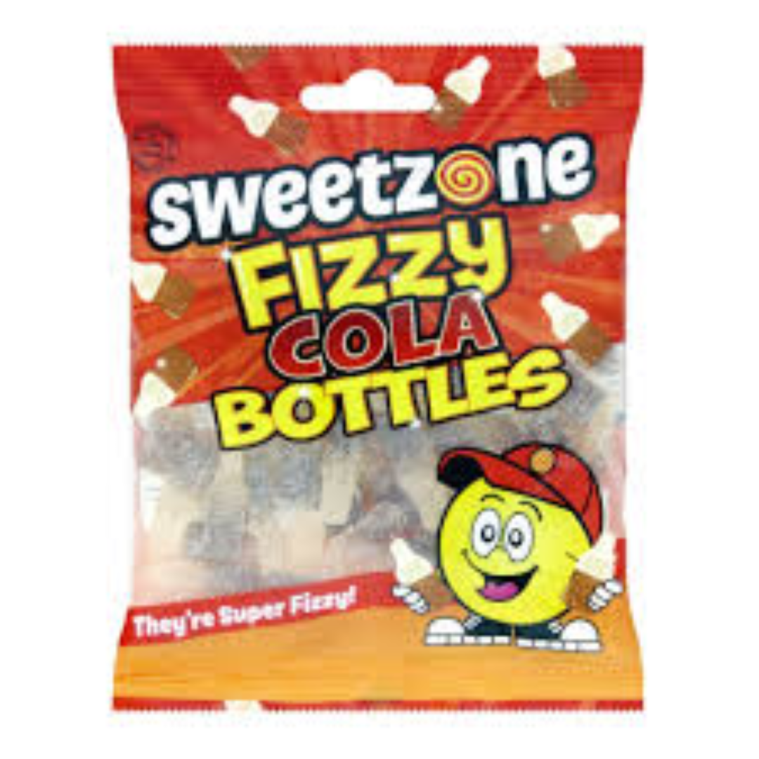 SWEETZONE FIZZY COLA BOTTLE 90G